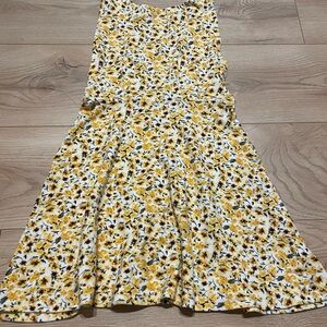 Floral Yellow Mini Dress